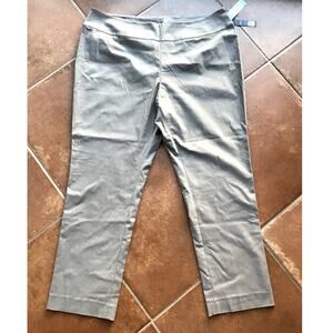 Nic and Zoe Khaki Colored Stretch Twill Trousers-Pull On Style NWT